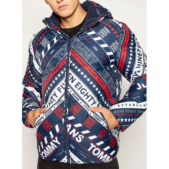 Tommy Hilfiger Men's Puffer Jacket Outerwear Primaloft with Removable Hood - Picture 4 of 12